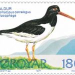 Die Färinger haben ihrem Nationalvogel eine Briefmarke gewidmet.