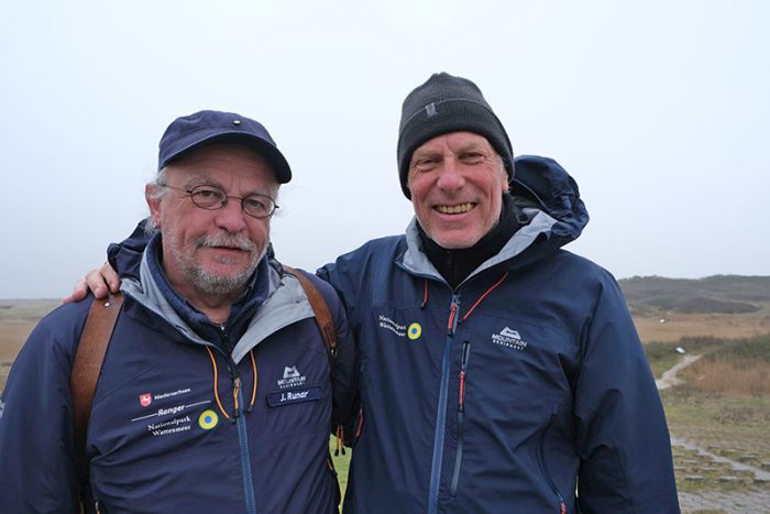 Jürgen Dreckschmidt (rechts) mit Nationalpark-Ranger Jochen Runar