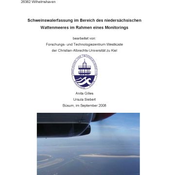 Bericht Schweinswalerfassung Niedersachsen 2008 Titelblatt