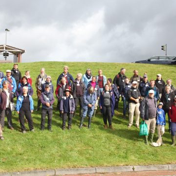 Die Teilnehmer:innen beim GEO-Tag der Natur an der Leybucht 2021