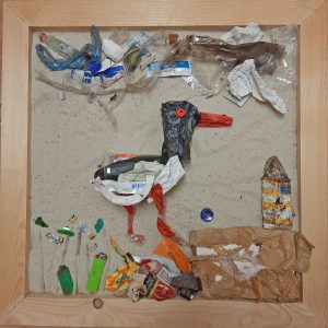 Austernfischer aus Plastikmüll