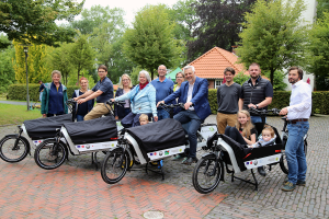 Vier Biosphären-Bikes wurden am 07.07. in Altmarienhausen an die Biosphären-Kommunen Sande, Schortens, Wilhelmshaven und Zetel übergeben.